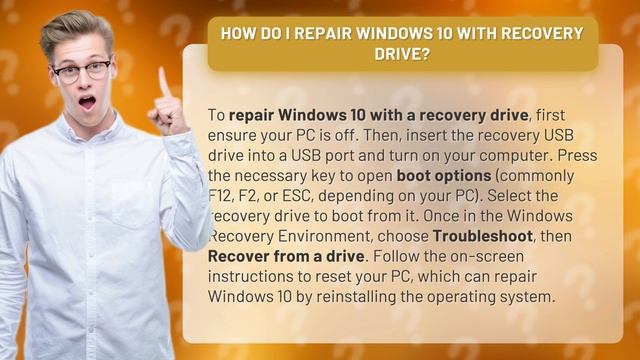 How do I repair Windows 10 with recovery drive? смотреть онлайн