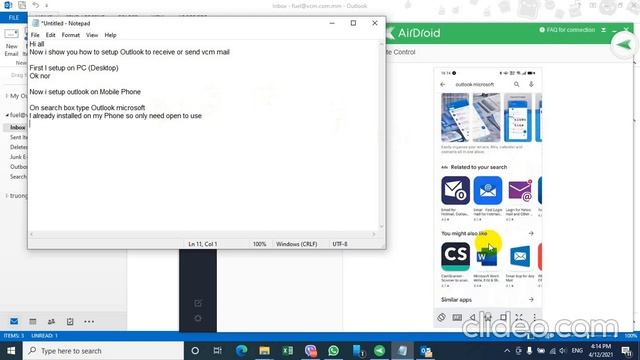 How to setup vcm outlook on pc and mobile смотреть онлайн