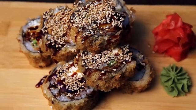 Maguro tempura теплый ролл - Ресторан "Sakura" смотреть онлайн