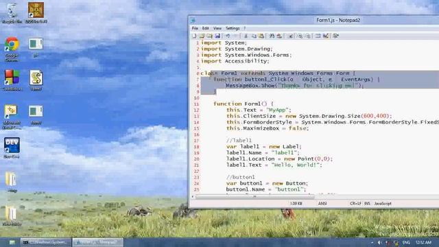 JScript .NET Tutorial 4 - Using Buttons смотреть онлайн