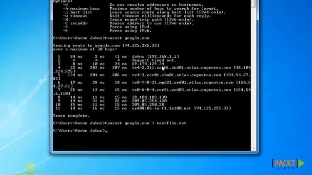 c23 Using Tracert and Traceroute смотреть онлайн
