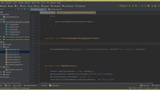 Android Studio Social Media App - Firebase Tutorial 20 - Saving Image To Storage смотреть онлайн