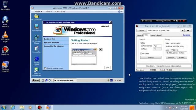 VMAdditions from VPC2007 on Windows 2000 with Windows Virtual PC смотреть онлайн