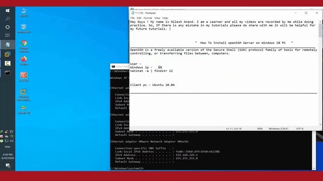 How To Install openSSH Server on Windows 10 PC смотреть онлайн