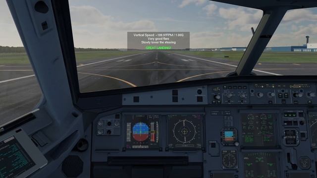 X Plane 11 | Air Serbia A319 ILS Autoland Landing at LTFM смотреть онлайн