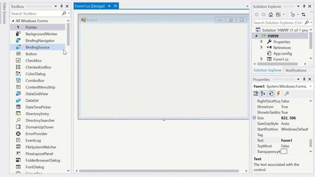 Create a Visual Studio C# Windows Form App смотреть онлайн