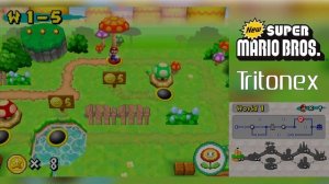 New Super Mario Bros. DS HD Gameplay (MelonDS)