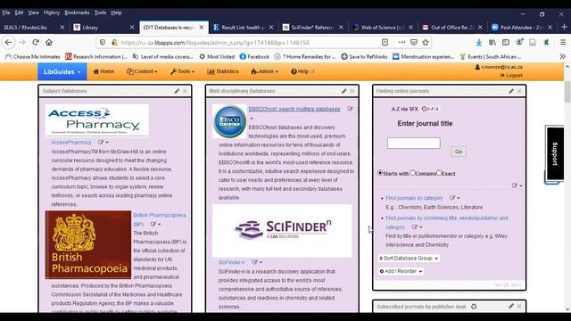 Using databases in Science and Pharmacy смотреть онлайн