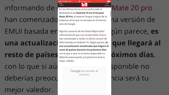 El Huawei Mate 20 Pro recibe Android 10 смотреть онлайн