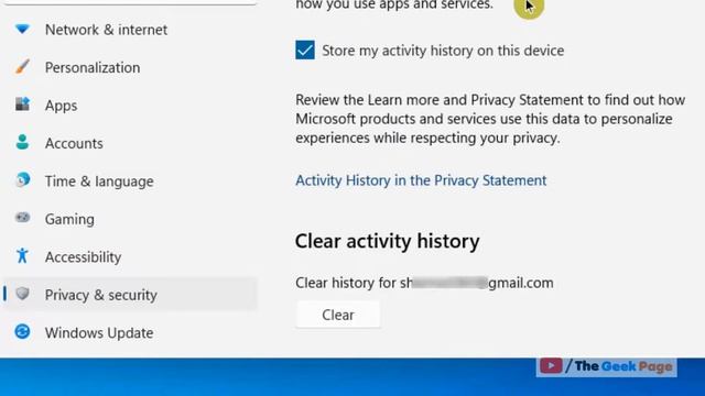 Disable & Clear Activity History in Windows 11 смотреть онлайн