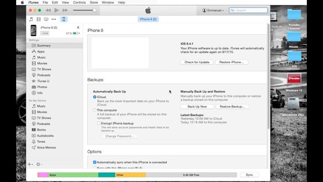 How to backup iPhone with iTunes & How to Restore iPhone with iTunes смотреть онлайн