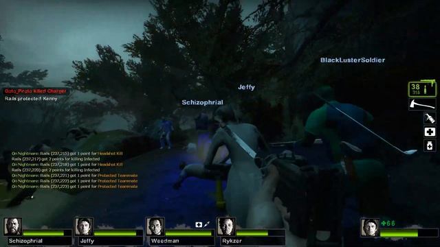Left 4 Dead 2 - COOP 16 Players: Dark Carnival - The Highway - Advanced - C&C #358 смотреть онлайн