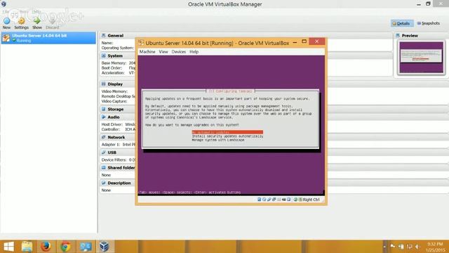 Ubuntu Server 14.04 running on Windows w/ VirtualBox смотреть онлайн