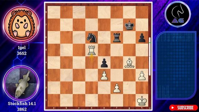 Perfect tactics!! || Stockfish 14.1 vs Igel 3.0 | chess.com Blitz main league смотреть онлайн