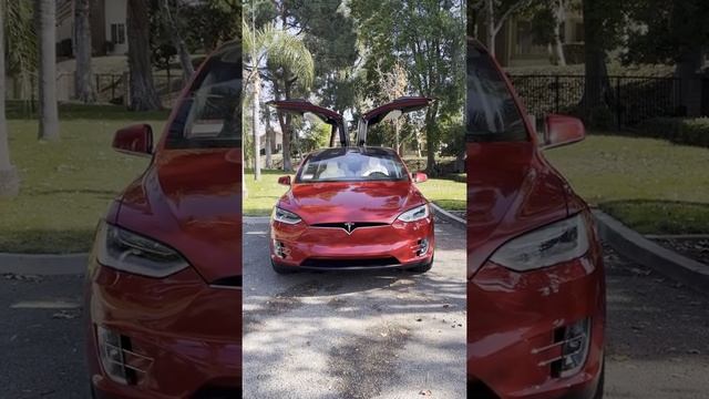2021 Red Tesla Model X Dance! смотреть онлайн