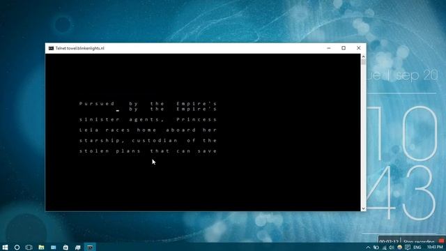 How to play star wars the movie on command prompt via telnet смотреть онлайн
