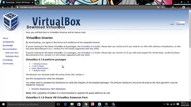 Tarea: Descarga e Instala VirtualBox Windows 10 32 y 64 Bits 2020 смотреть онлайн