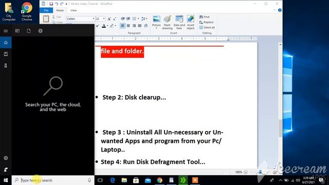 How to Clean C Drive to make your windows Faster Easily Your Laptop Window 10 2021 | 4 Simple Step смотреть онлайн