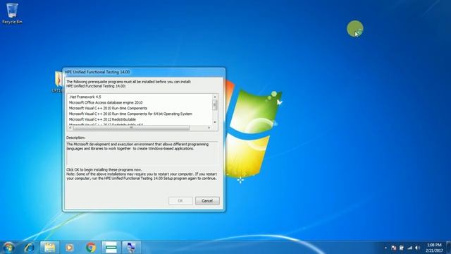 HP UFT 14 00 Installation смотреть онлайн