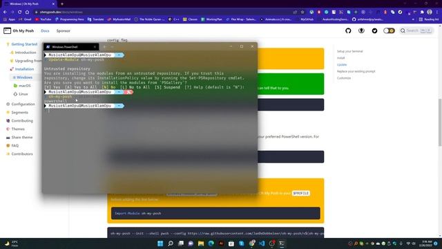 Customize windows terminal with Oh My Posh смотреть онлайн