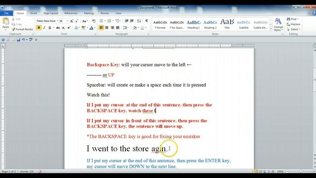 Backspace and Enter Keys смотреть онлайн