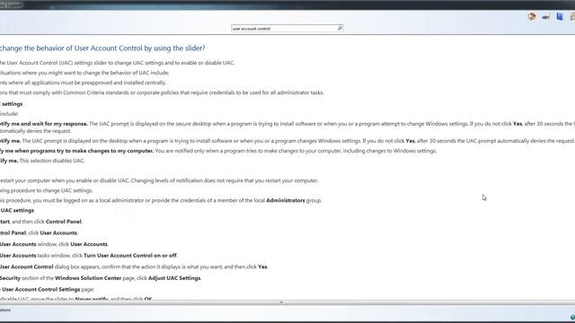 20150804 085747 windows 7 UAC controls using the slider смотреть онлайн