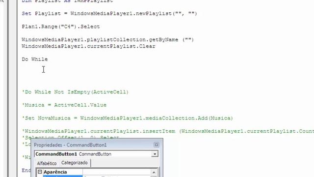 Como Reproduzir PLAYLIST(Lista) de Música em Formulário Excel VBA via Códigos смотреть онлайн