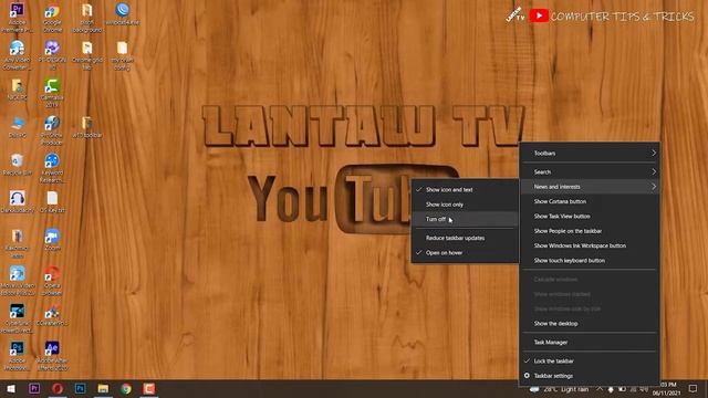 How to Remove Weather, News and Interests from Windows 10’s Taskbar 2021 смотреть онлайн
