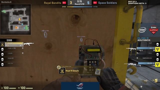 CS:GO - Space soldiers vs. Royal Bandits I BO3 | 2. Maç - Intel ESL Türkiye Şampiyonası 3. Hafta смотреть онлайн