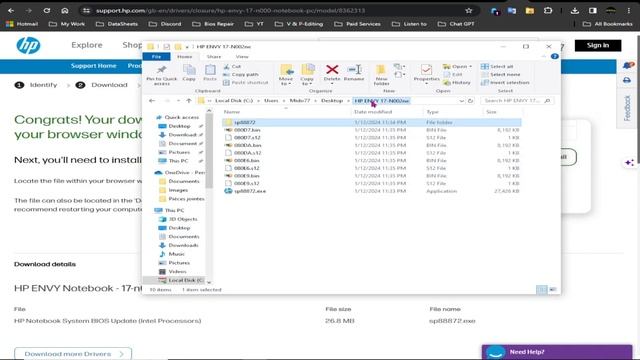 Which file should be chosen when HP BIOS update files, extracted from the EXE, don't match Board ID смотреть онлайн