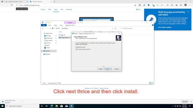 How to configure telegram in your Windows 10 PC смотреть онлайн