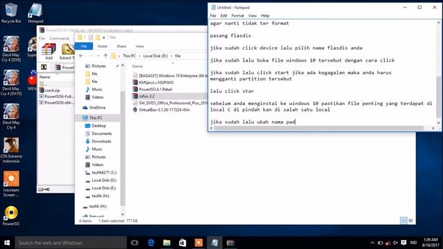 cara instal windows 10 dan microsoft office 2016 menggunakan flasdis full смотреть онлайн