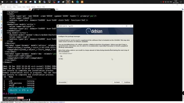 Установка Debian 10.2 на KVM hypervisor смотреть онлайн