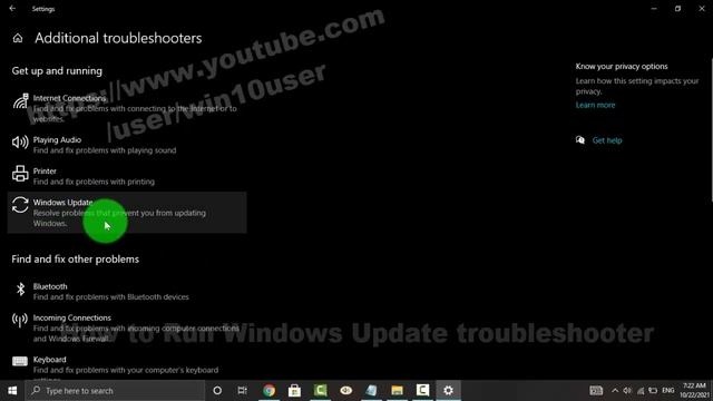 Windows 10 Home : How to Run Windows Update troubleshooter смотреть онлайн