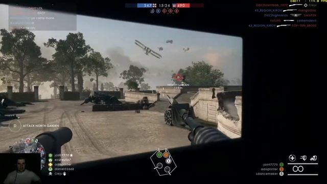 BF1 Ballroom tank action high score close loss смотреть онлайн