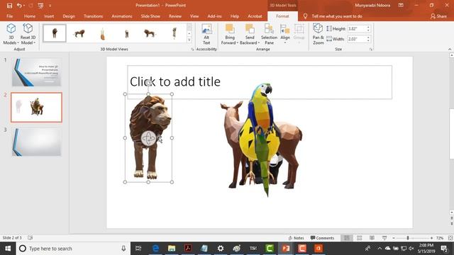 How to make 3D Presentations in Microsoft PowerPoint 2019-MGN academy смотреть онлайн