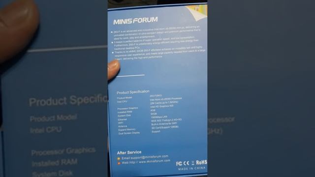 Unboxing Mini PC Fanless Intel Atom Quad Core CPU 4GB DDR/64GB eMMC Review From Amazon смотреть онлайн