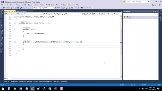 How to resize controls with mouse in C#? | Simple training смотреть онлайн