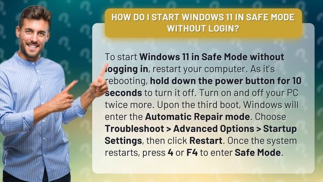 How do I start Windows 11 in Safe Mode without login? смотреть онлайн