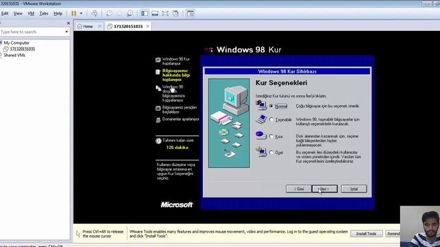 Vmware workstation ile windows 98 kurulumu смотреть онлайн