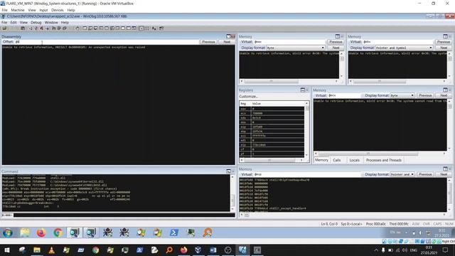 WINDBG Kernel&User Mode Debugging (EPROCESS, ETHREAD, TEB, PEB...) смотреть онлайн