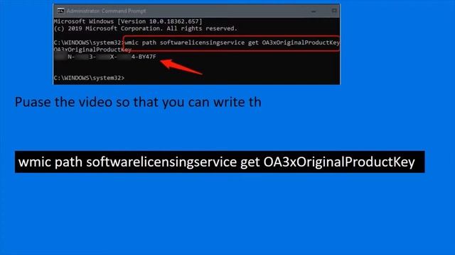 How To Find Your Windows 10 Product Key Using Command Prompt смотреть онлайн