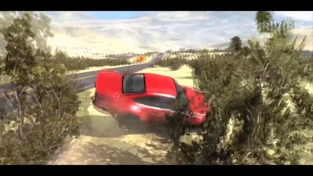 Crazy race for survival. Crashed Spiderman's BMW. Tesla crashed into a bus. BeamNG Drive car crashe смотреть онлайн