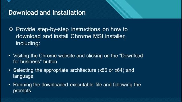 Chrome MSI Installer смотреть онлайн