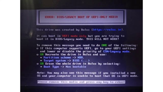 Most common error while installing windows: BIOS/Legacy Boot of UEFI only media смотреть онлайн