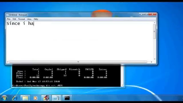 How to backup files and directories in Windows 7 - ROBOCOPY смотреть онлайн