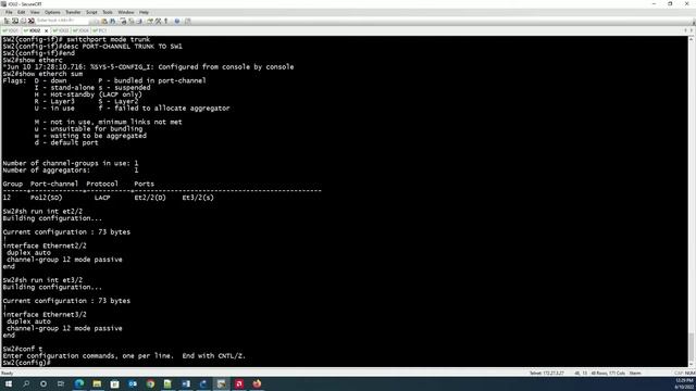 Configuring Port-Channel on a Cisco Switch смотреть онлайн