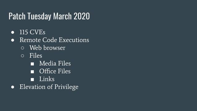 Microsoft Patch Tuesday March 2020 смотреть онлайн
