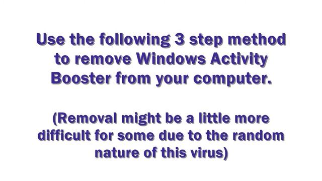 Remove Windows Activity Booster in 3 Easy Steps (Removal Guide) смотреть онлайн