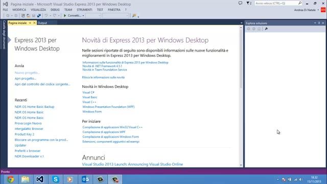Comunicazione N°2 Microsoft Visual Studio 2013 Express per Windows Desktop смотреть онлайн